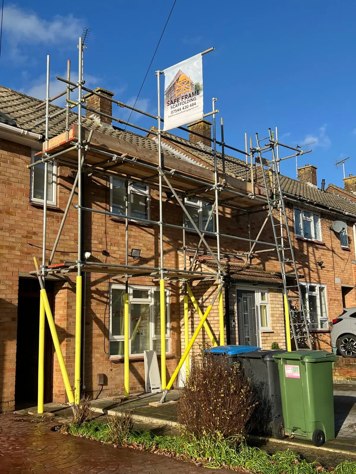 Residential scaffold working platform